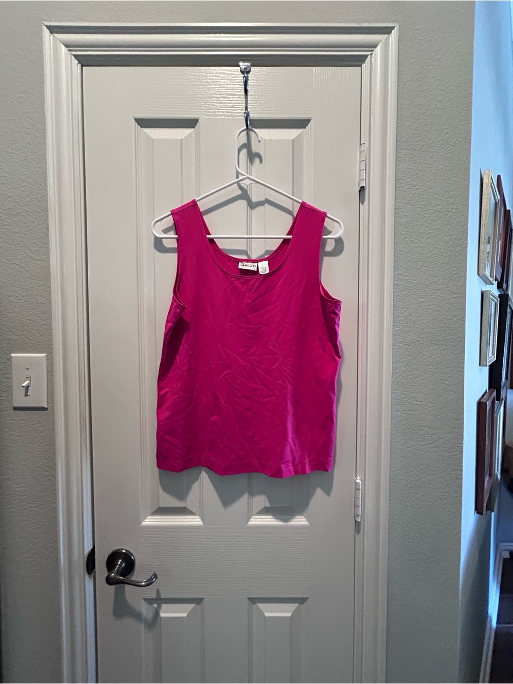 Chico's Bright Fuchsia Satin Camisole Tank